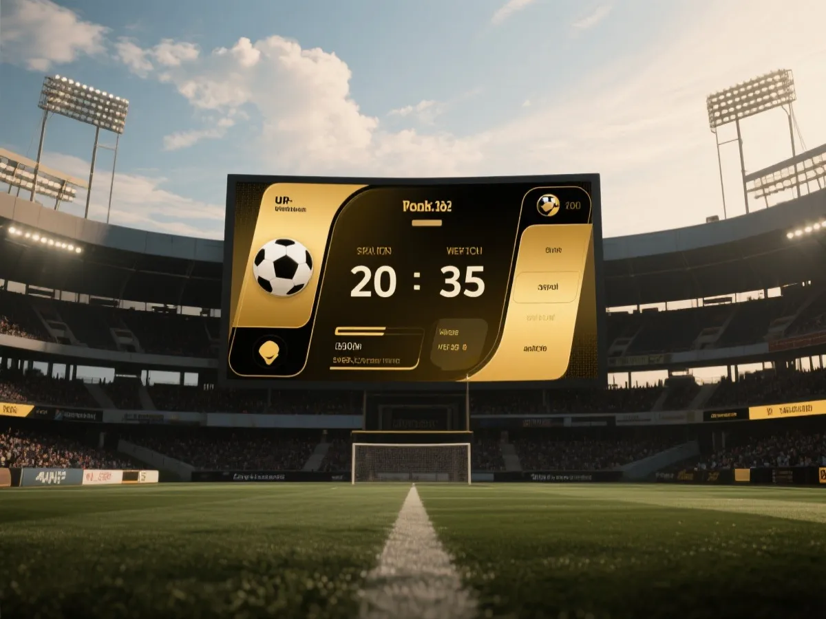 即時比分頁面主視覺示意圖